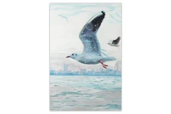 XXL Öl Gemälde 'Flying Seagull' | Handgemaltes Unikat