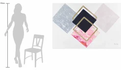 XXL Öl Gemälde 'Follow Squares' | Handgemaltes Unikat