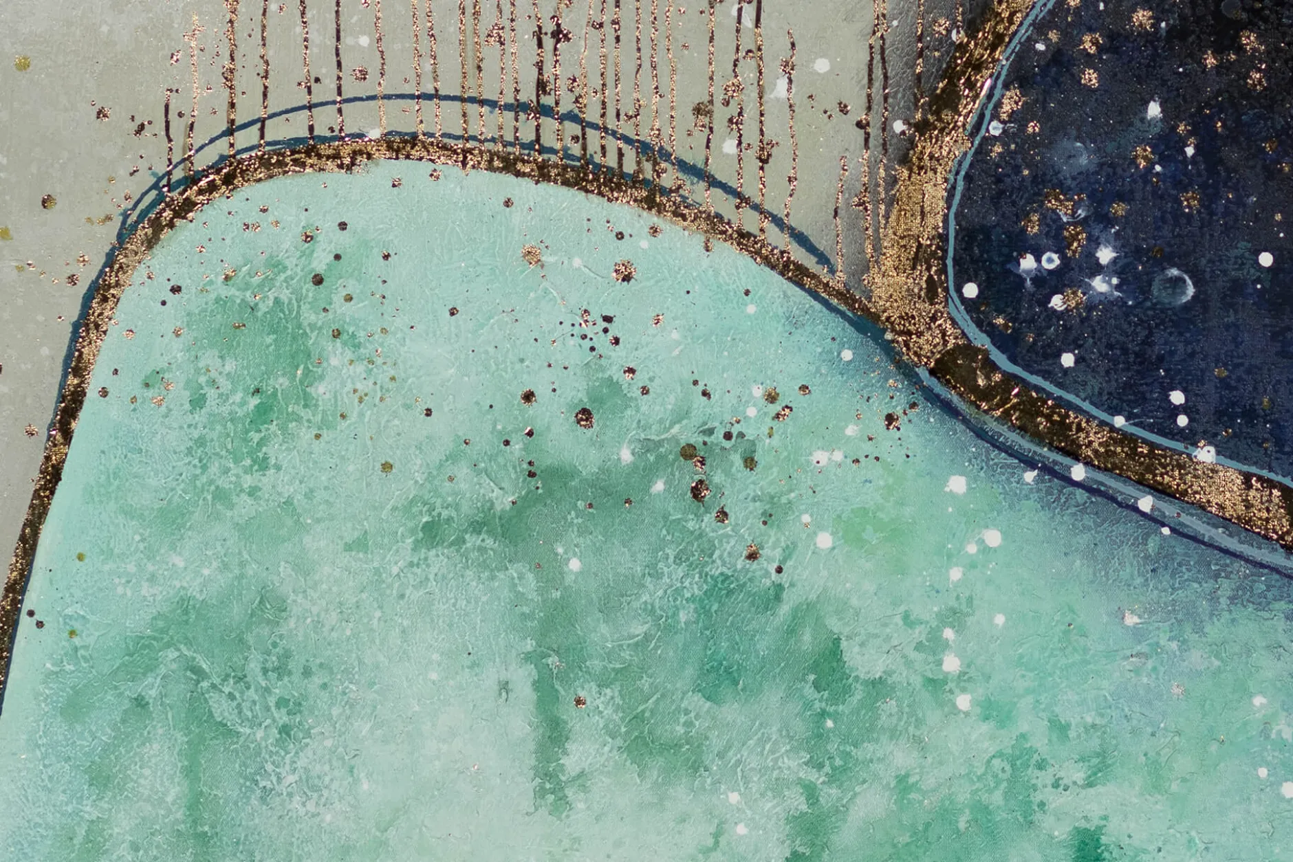 XXL Öl Gemälde 'Form of the Ocean' | Handgemaltes Unikat