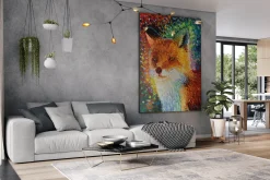 XXL Öl Gemälde 'Fox Fantasy' | Handgemaltes Unikat