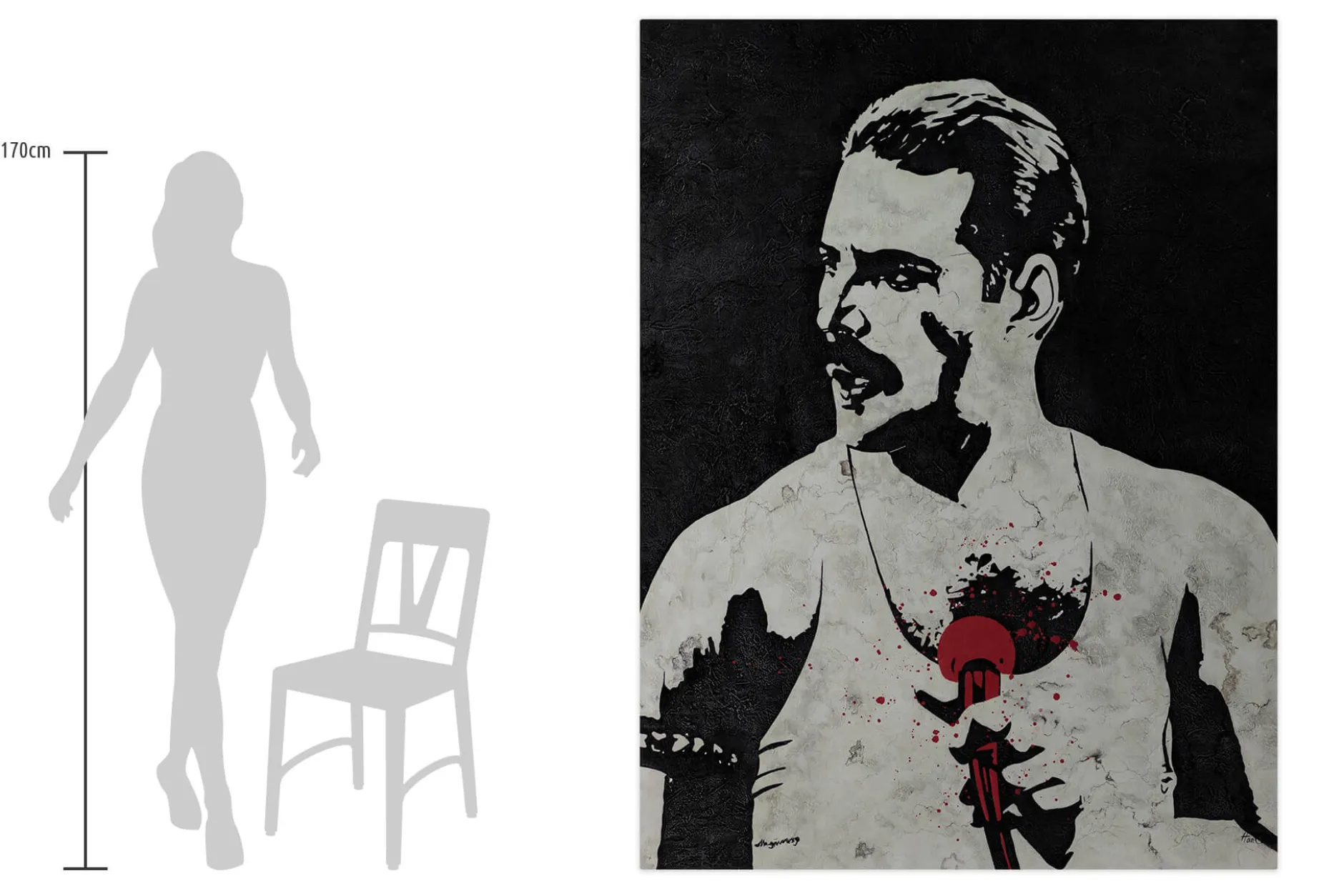 XXL Öl Gemälde 'Freddie's Legacy' | Handgemaltes Unikat
