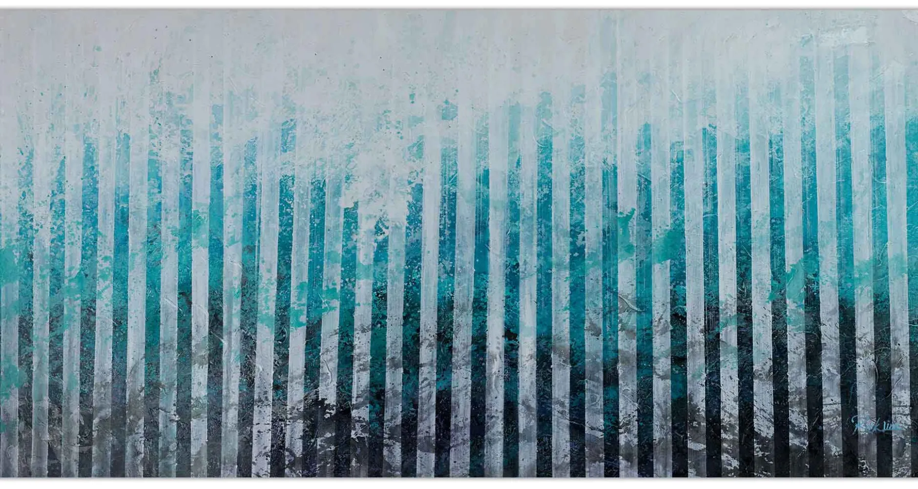 XXL Öl Gemälde 'Frostbite' | Handgemaltes Unikat