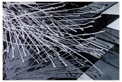 XXL Öl Gemälde 'Funkenregen' | Handgemaltes Unikat