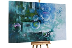XXL Öl Gemälde 'Galactic Bubbles' | Handgemaltes Unikat