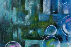 XXL Öl Gemälde 'Galactic Bubbles' | Handgemaltes Unikat