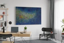 XXL Öl Gemälde 'Galactic Explosion' | Handgemaltes Unikat