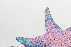 XXL Öl Gemälde 'Galaxy Starfish' | Handgemaltes Unikat