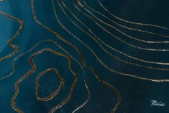 XXL Öl Gemälde 'Geheimer Goldfluss' | Handgemaltes Unikat