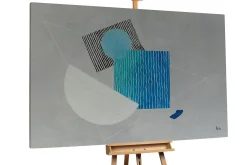 XXL Öl Gemälde 'Geometric Composition' | Handgemaltes Unikat