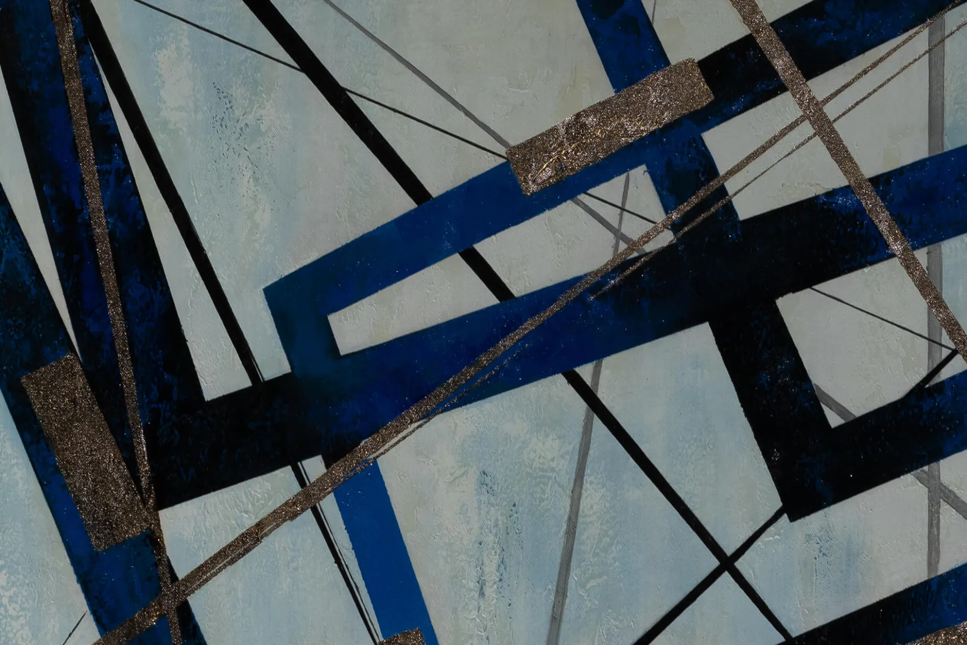 XXL Öl Gemälde 'Geometric Enigma' | Handgemaltes Unikat