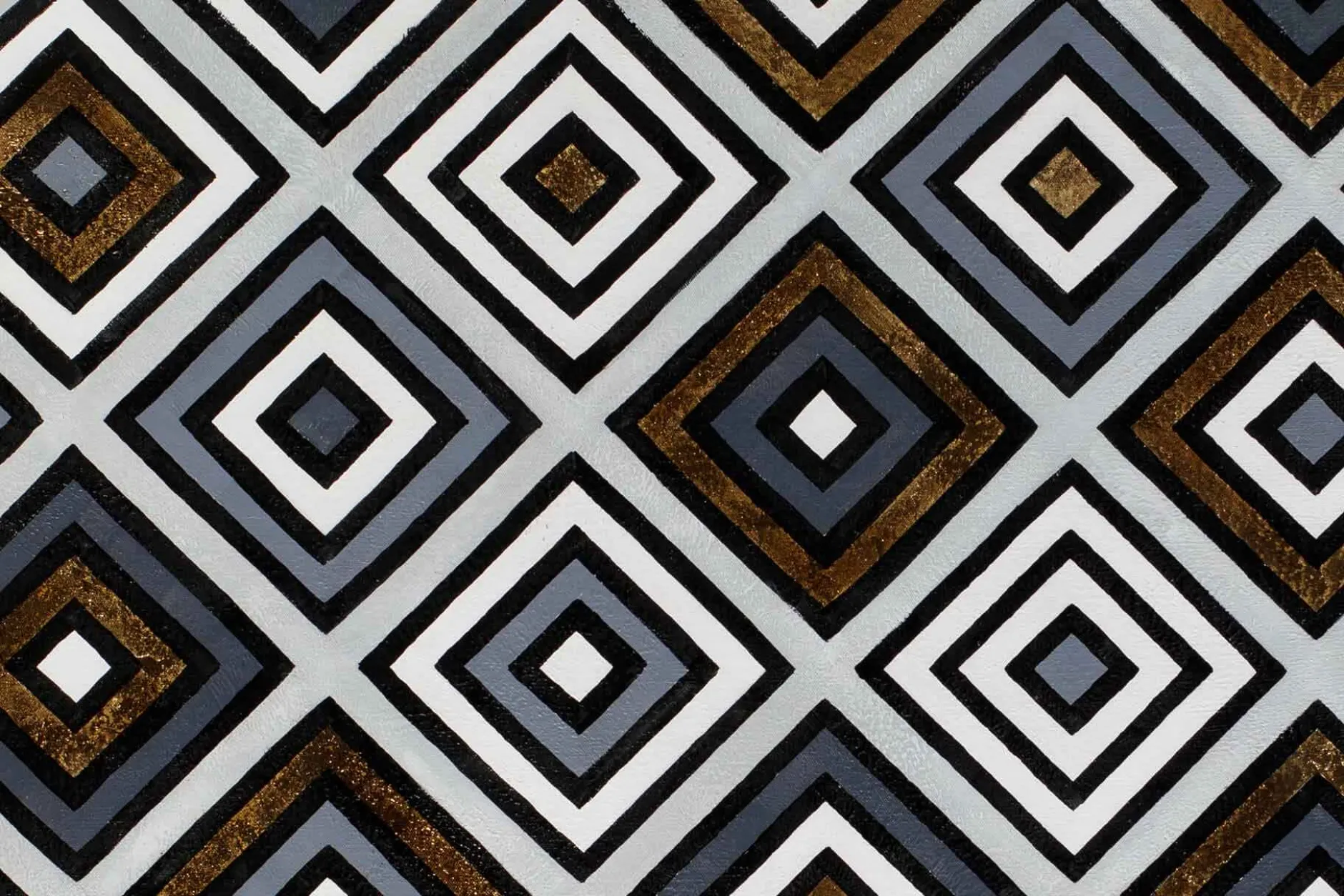 XXL Öl Gemälde 'Geometric Illusion' | Handgemaltes Unikat
