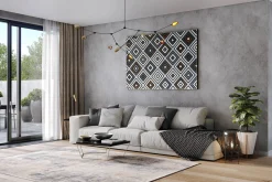 XXL Öl Gemälde 'Geometric Illusion' | Handgemaltes Unikat