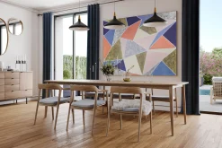 XXL Öl Gemälde 'Geometric Spaces' | Handgemaltes Unikat