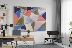 XXL Öl Gemälde 'Geometric Spaces' | Handgemaltes Unikat