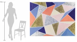 XXL Öl Gemälde 'Geometric Spaces' | Handgemaltes Unikat