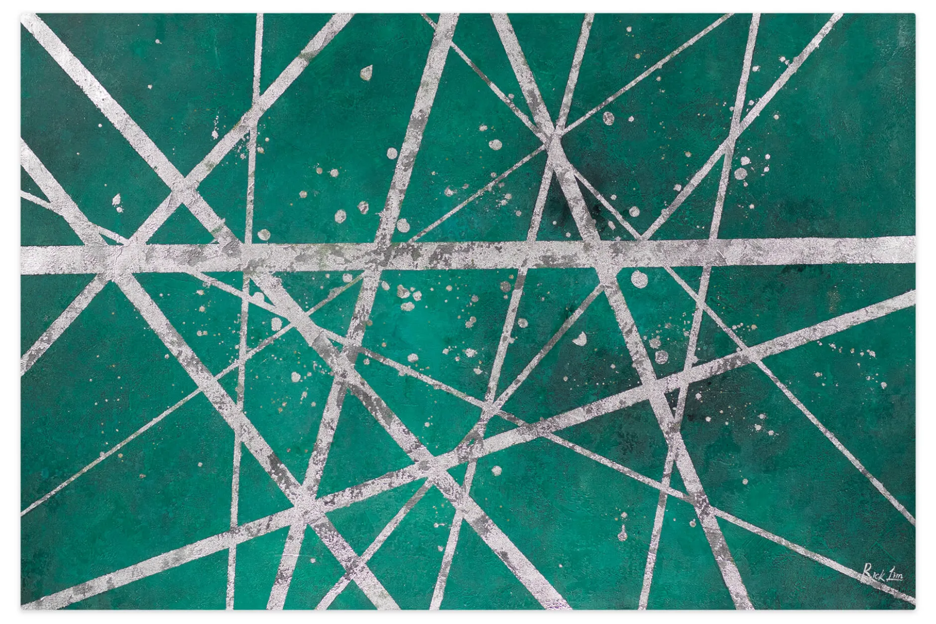XXL Öl Gemälde 'Geometrie der Natur' | Handgemaltes Unikat