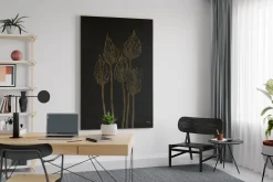 XXL Öl Gemälde 'Gilded Engraving' | Handgemaltes Unikat