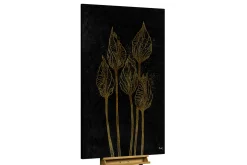 XXL Öl Gemälde 'Gilded Engraving' | Handgemaltes Unikat