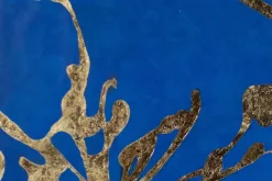 XXL Öl Gemälde 'Gilded Sea Flowers' | Handgemaltes Unikat