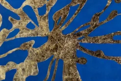 XXL Öl Gemälde 'Gilded Sea Flowers' | Handgemaltes Unikat