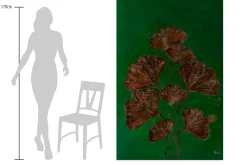 XXL Öl Gemälde 'Ginkgofaszination' | Handgemaltes Unikat
