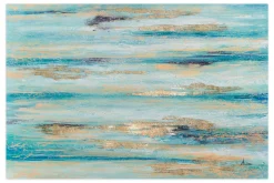 XXL Öl Gemälde 'Glitzernde Wellen' | Handgemaltes Unikat