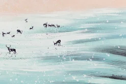 XXL Öl Gemälde 'Glitzernde Winterwelt' | Handgemaltes Unikat