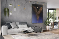 XXL Öl Gemälde 'Glänzende Engelsflügel' | Handgemaltes Unikat