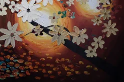 XXL Öl Gemälde 'Glowing Florets' | Handgemaltes Unikat