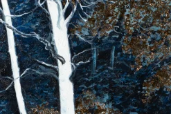 XXL Öl Gemälde 'Glowing Trees' | Handgemaltes Unikat