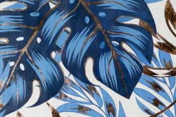 XXL Öl Gemälde 'Goldblauer Dschungel' | Handgemaltes Unikat