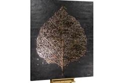 XXL Öl Gemälde 'Golden Beech Leaf' | Handgemaltes Unikat