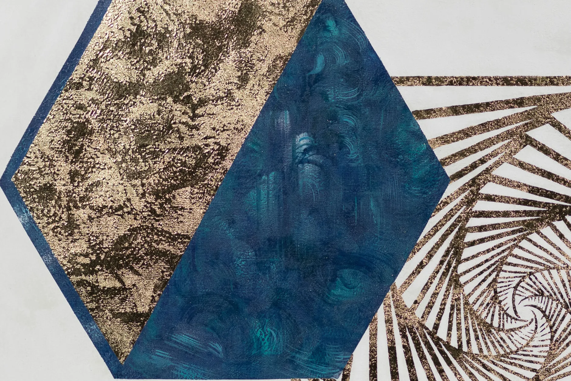 XXL Öl Gemälde 'Golden Composition' | Handgemaltes Unikat