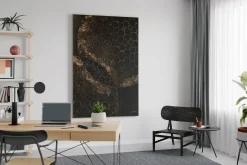 XXL Öl Gemälde 'Golden Connection' | Handgemaltes Unikat