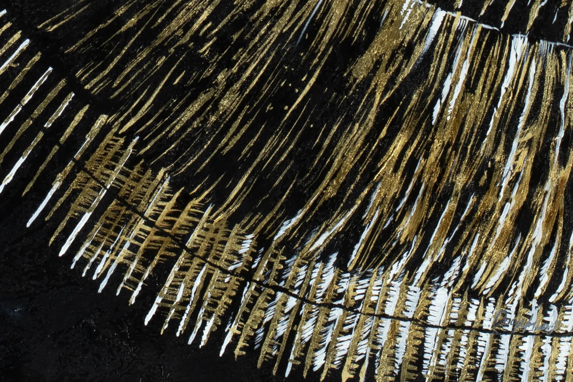 XXL Öl Gemälde 'Goldene Erleuchtung' | Handgemaltes Unikat