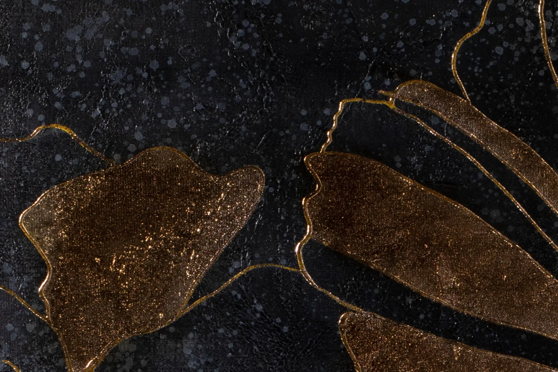 XXL Öl Gemälde 'Goldene Essenz' | Handgemaltes Unikat