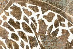 XXL Öl Gemälde 'Goldene Giraffen' | Handgemaltes Unikat