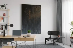 XXL Öl Gemälde 'Goldene Herbstnacht' | Handgemaltes Unikat