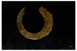 XXL Öl Gemälde 'Golden Enigma' | Handgemaltes Unikat