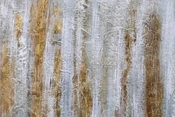 XXL Öl Gemälde 'Goldener Schleier' | Handgemaltes Unikat