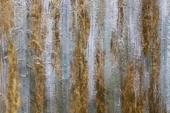XXL Öl Gemälde 'Goldener Schleier' | Handgemaltes Unikat