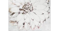 XXL Öl Gemälde 'Goldene Schneeblume' | Handgemaltes Unikat