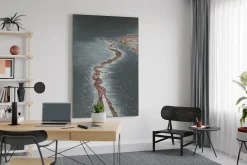 XXL Öl Gemälde 'Goldene Strandmagie' | Handgemaltes Unikat