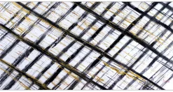 XXL Öl Gemälde 'Golden Grid' | Handgemaltes Unikat