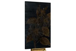 XXL Öl Gemälde 'Golden Hibiscus' | Handgemaltes Unikat