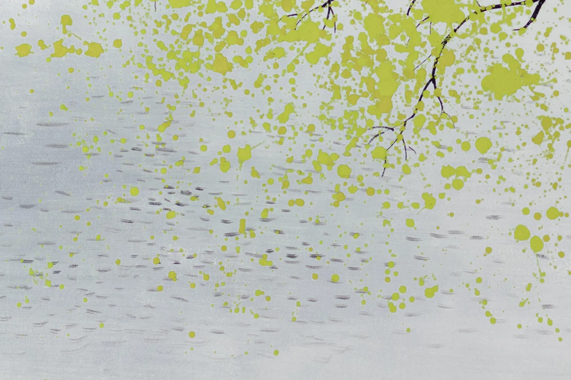 XXL Öl Gemälde 'Golden Leaves' | Handgemaltes Unikat
