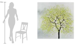 XXL Öl Gemälde 'Golden Leaves' | Handgemaltes Unikat
