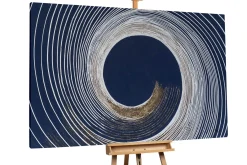 XXL Öl Gemälde 'Golden Moonlight' | Handgemaltes Unikat