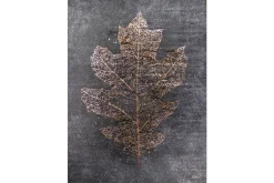 XXL Öl Gemälde 'Golden Oak Leaf' | Handgemaltes Unikat
