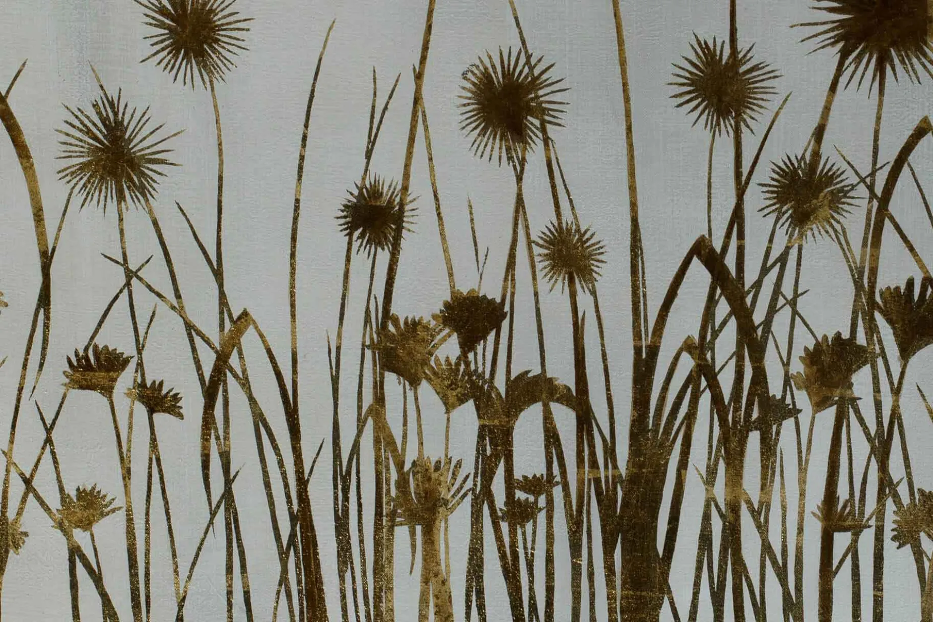 XXL Öl Gemälde 'Golden Stars' | Handgemaltes Unikat